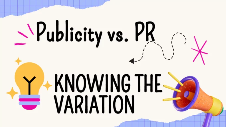 Publicity vs. PR