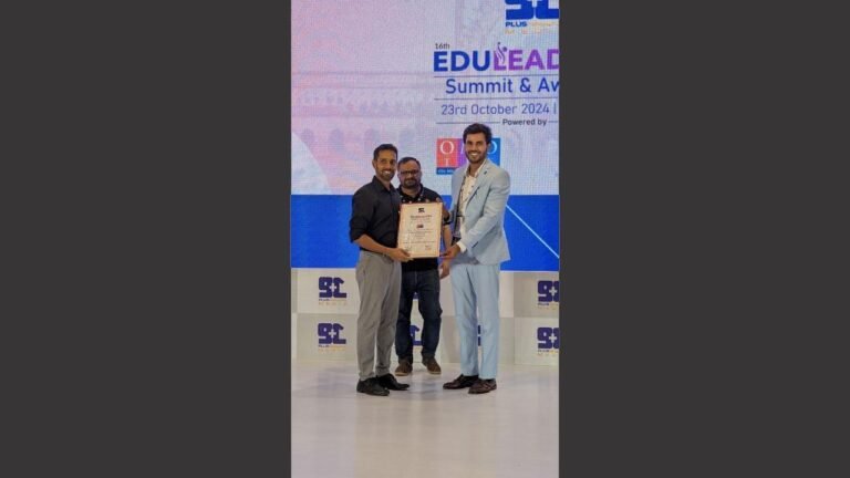 Piyush Singh Chauhan Receives `Education Icon of the Year 2024` Award