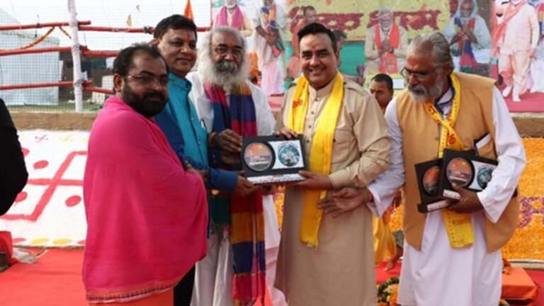 Upendrra Rai, CMD of Bharat Express, Marks Presence at Kalki Mahotsav Shiladaan Mahayagya