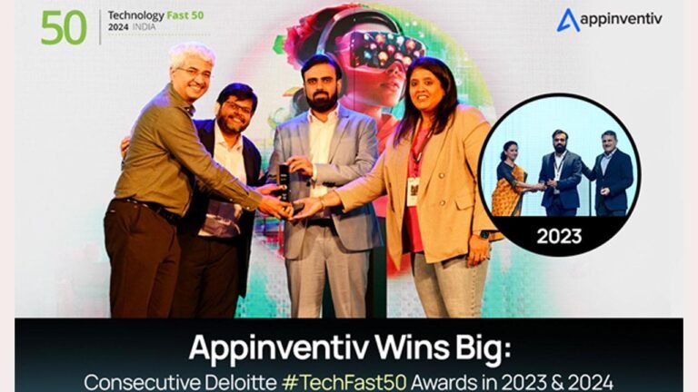 Appinventiv Wins Big: Consecutive Deloitte Tech Fast 50 Awards in 2023 &amp; 2024