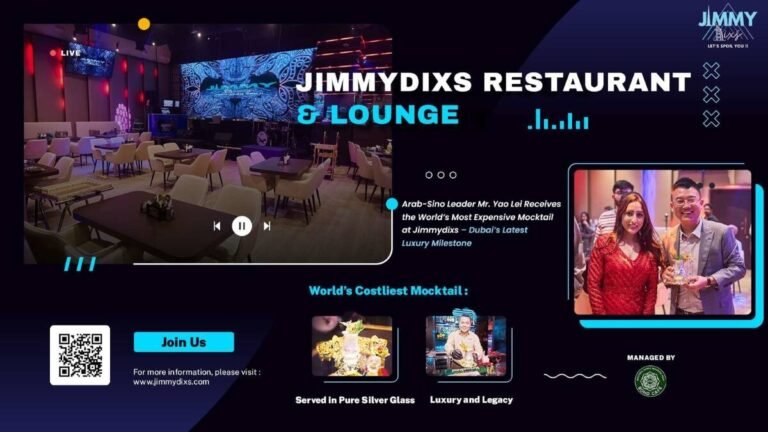 Yao Lei Receives Worlds Most Expensive Mocktail at Jimmydixs Dubai Luxury Event