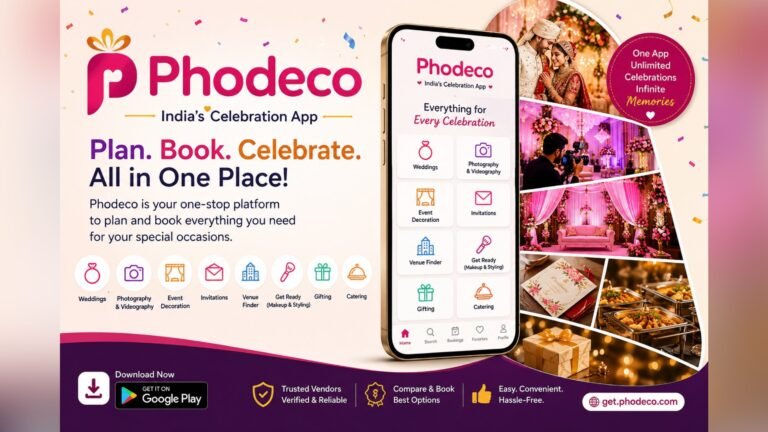 Phodeco Launches as India’s First All-in-One Celebration App, Making Event Planning Simple, Trusted, and Joyful