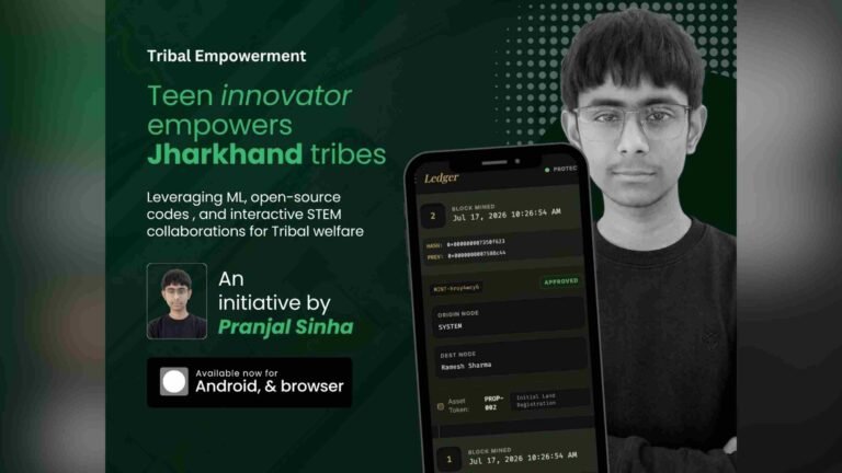 Ranchi Student Pioneers AI and EdTech Solutions to Uplift Jharkhand’s Tribal Communities