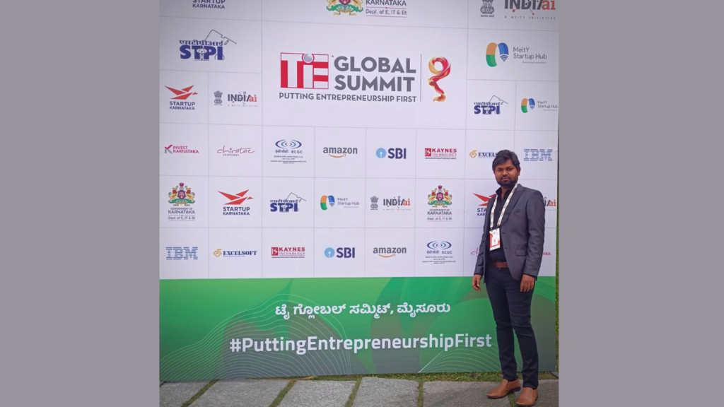 Dr. Yathindra Shivarajiah Showcases Finca at TIE Global Summit 2024 at Infosys Mysuru Campus